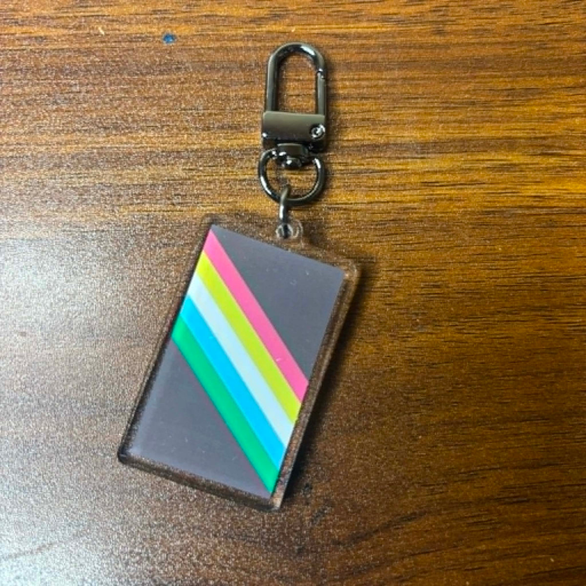 Disability Pride Flag Keychain