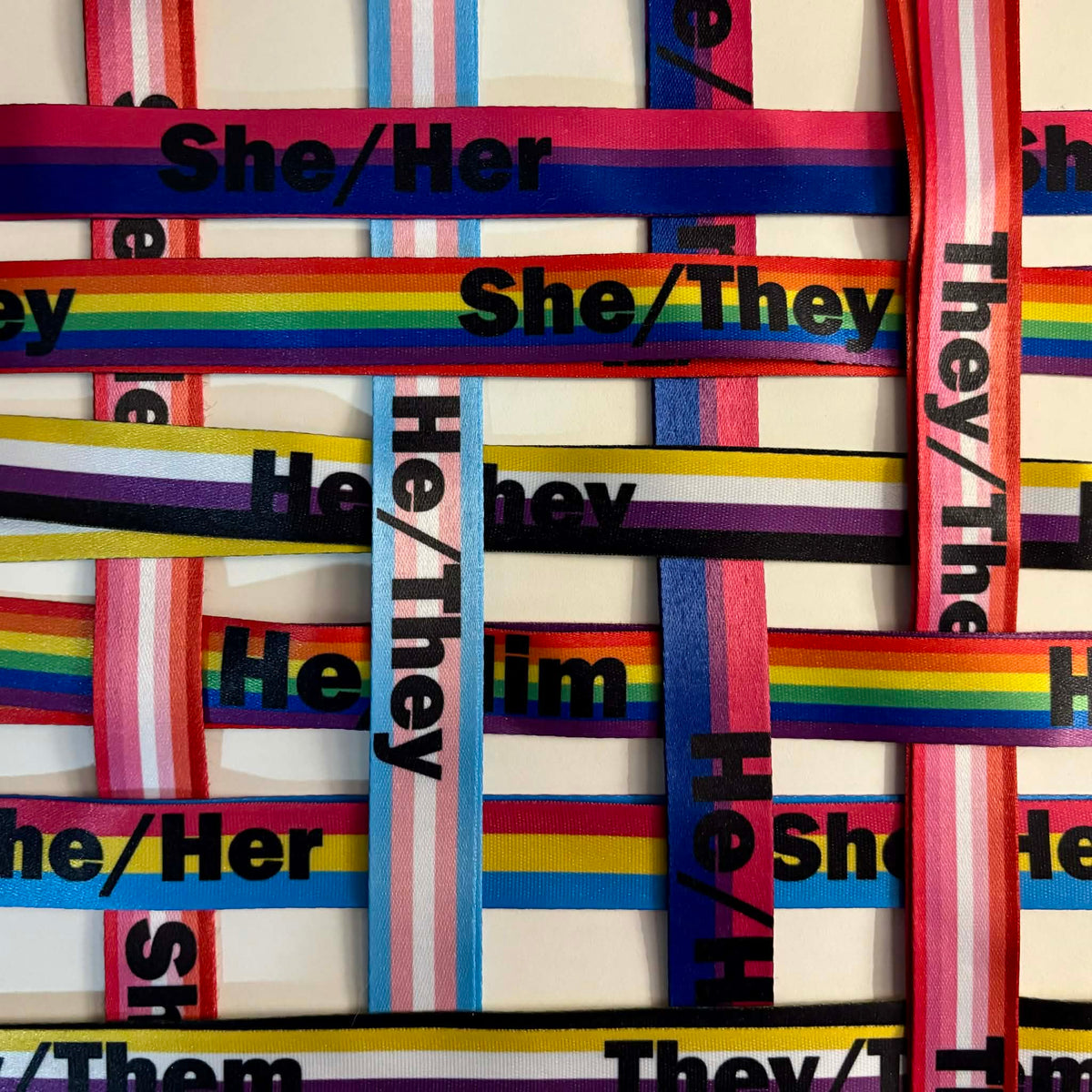 Bisexual Pride Pronoun Lanyard