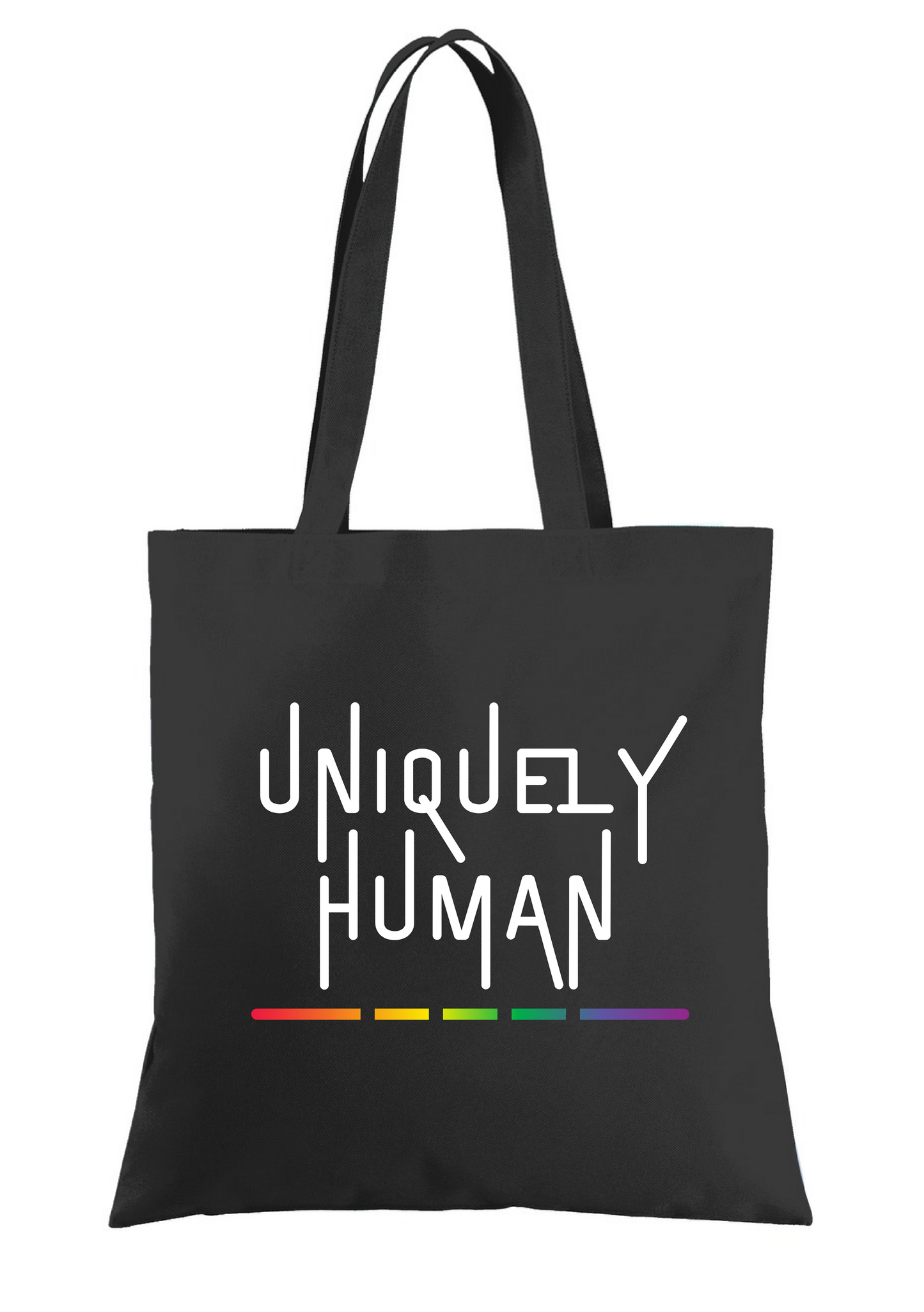 Black Uniquely Human Tote