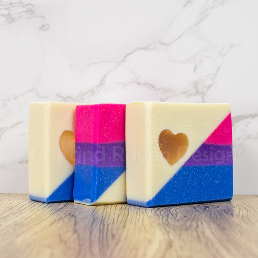 Big Bi Energy (bisexual pride flag) soap