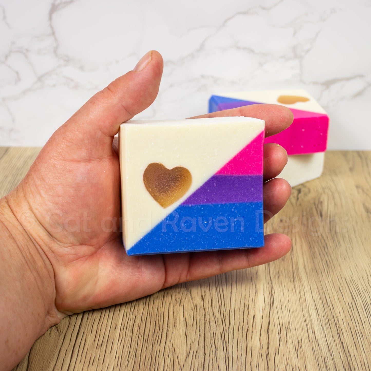 Big Bi Energy (bisexual pride flag) soap