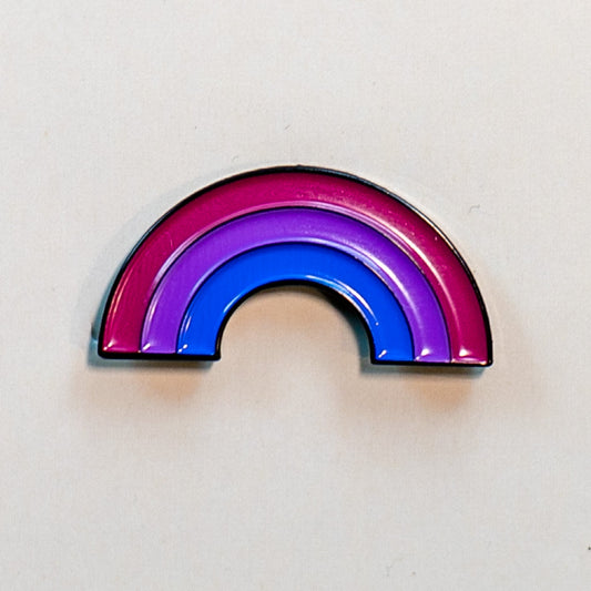 Bisexual Rainbow Enamel Pin