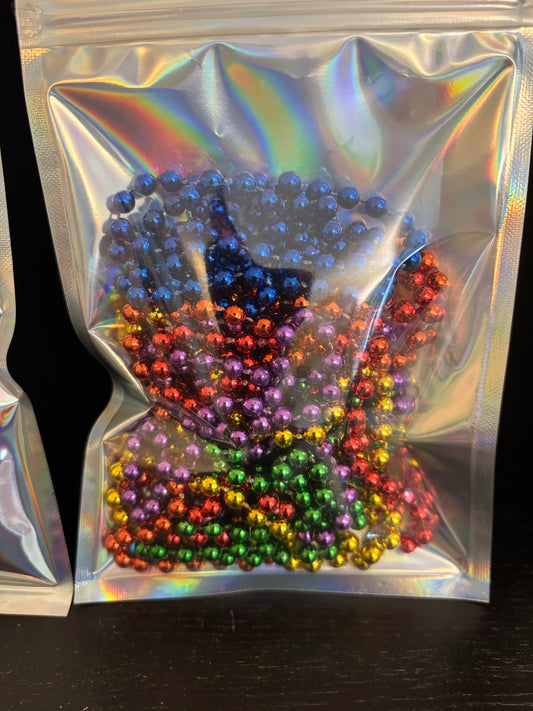 Pride Mardi Gras Bead Pack β 6 Colorful Strands for Celebration & Joy ππ