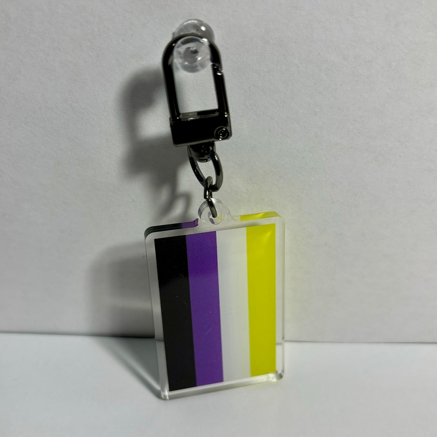 Non-Binary Pride Flag Keychain
