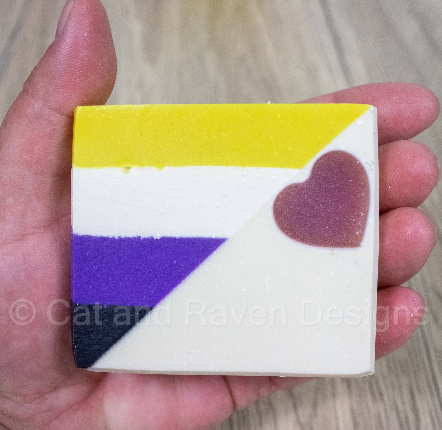 Theydies and Gentlethem (nonbinary pride flag) soap
