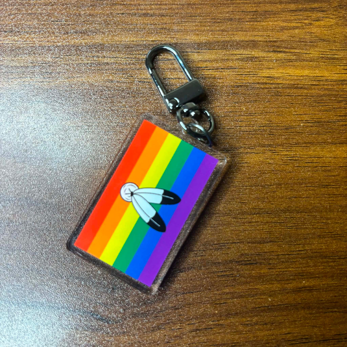 Two Spirit Pride Flag Keychain