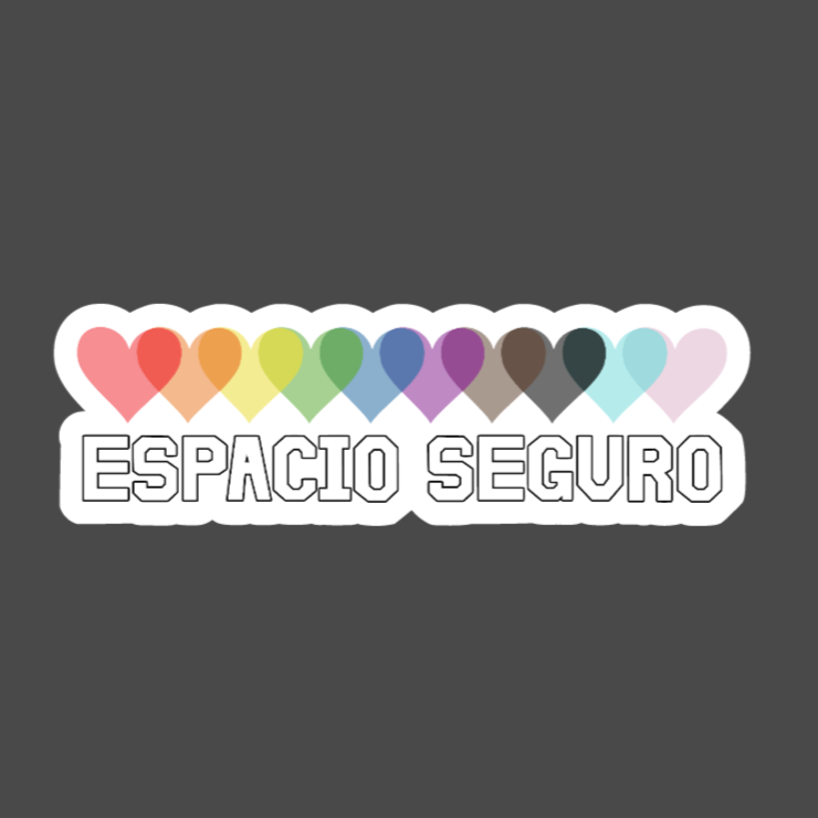 Pegatina Mini Espacio Seguro (Mini Spanish Safe Space Sticker)