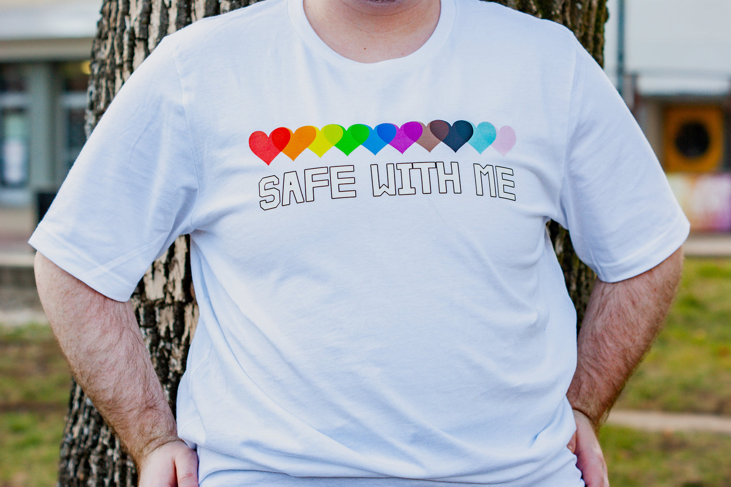 Safe With Me T-shirt | S - 6XL | Tee Shirt | Black or White