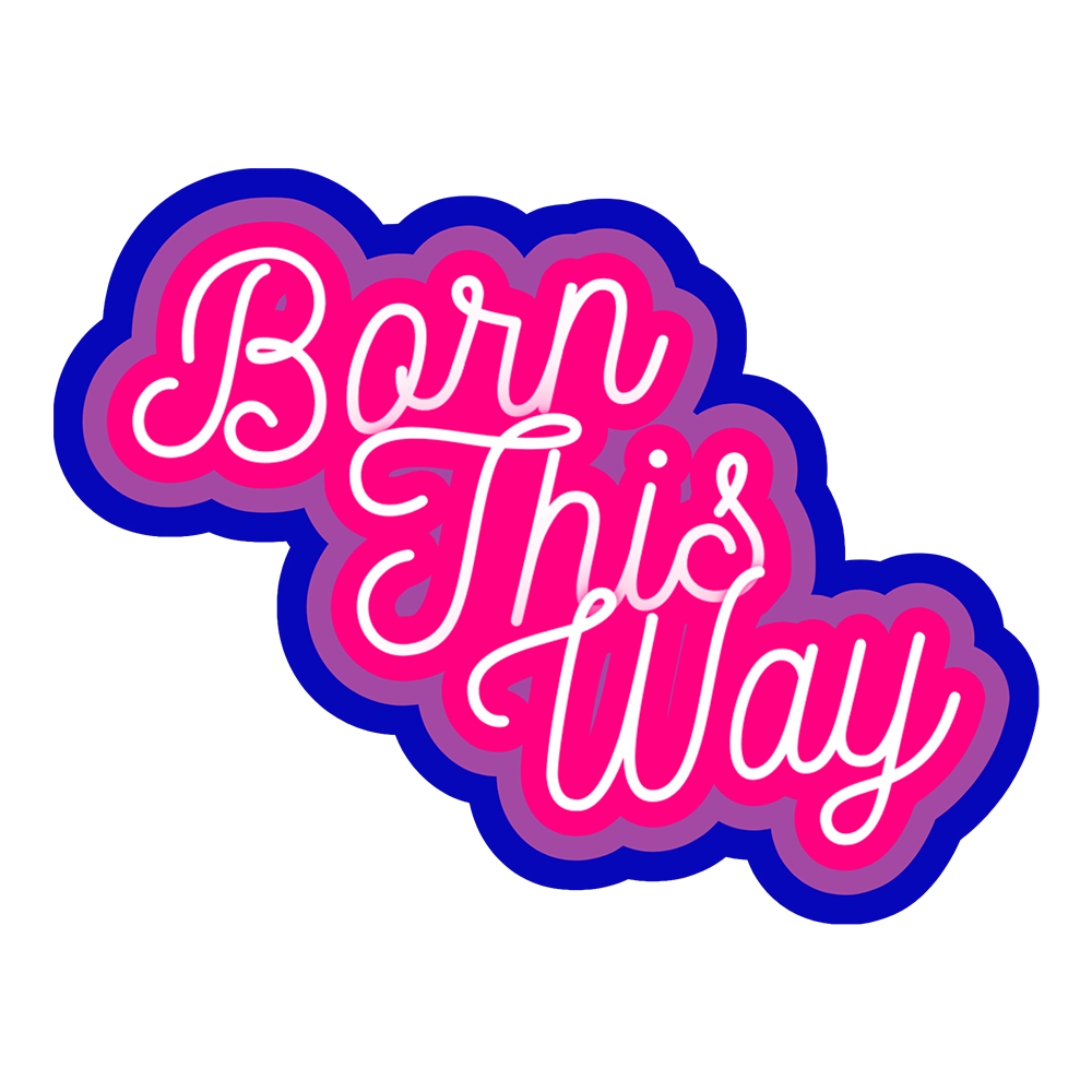 Born This Way Bisexual Sticker