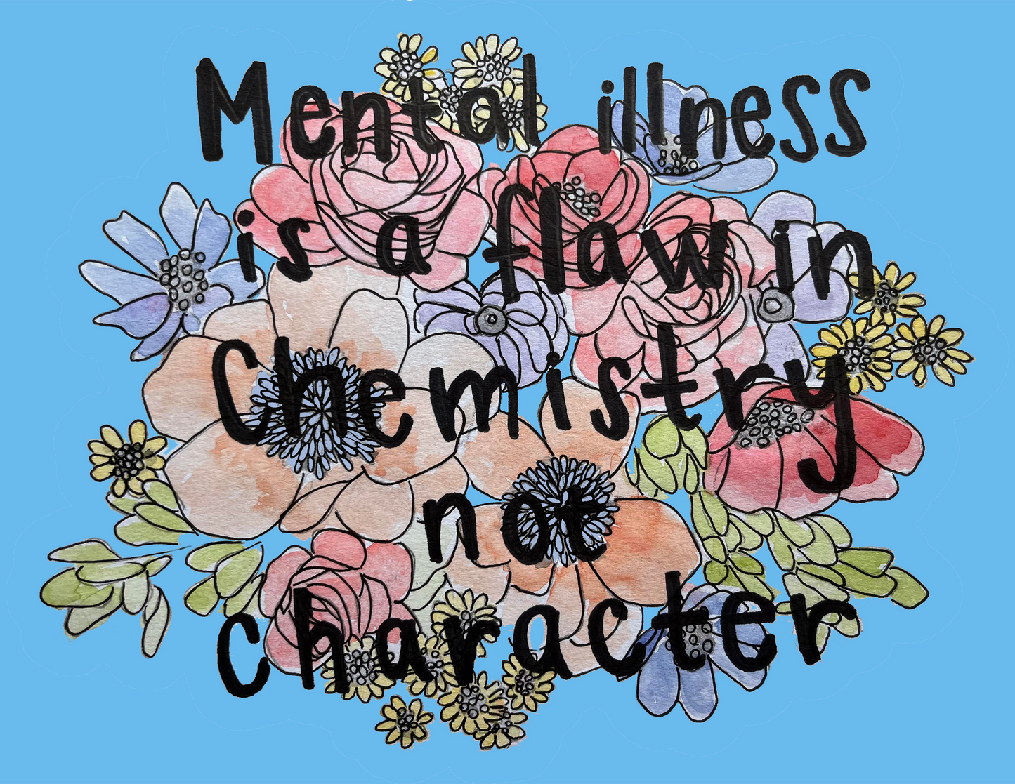 Mental Illness Print on Canvas - Unframed