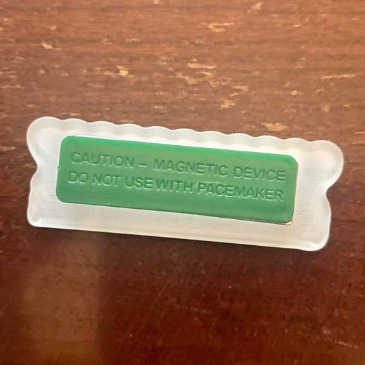 Safe With Me Acrylic Magnetic Pin