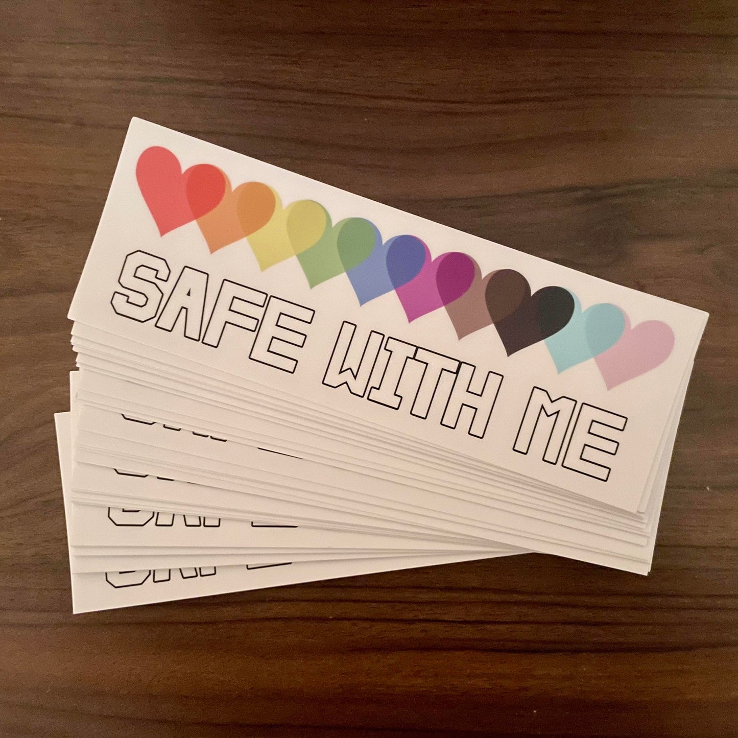 Safe With Me Bumper Sticker