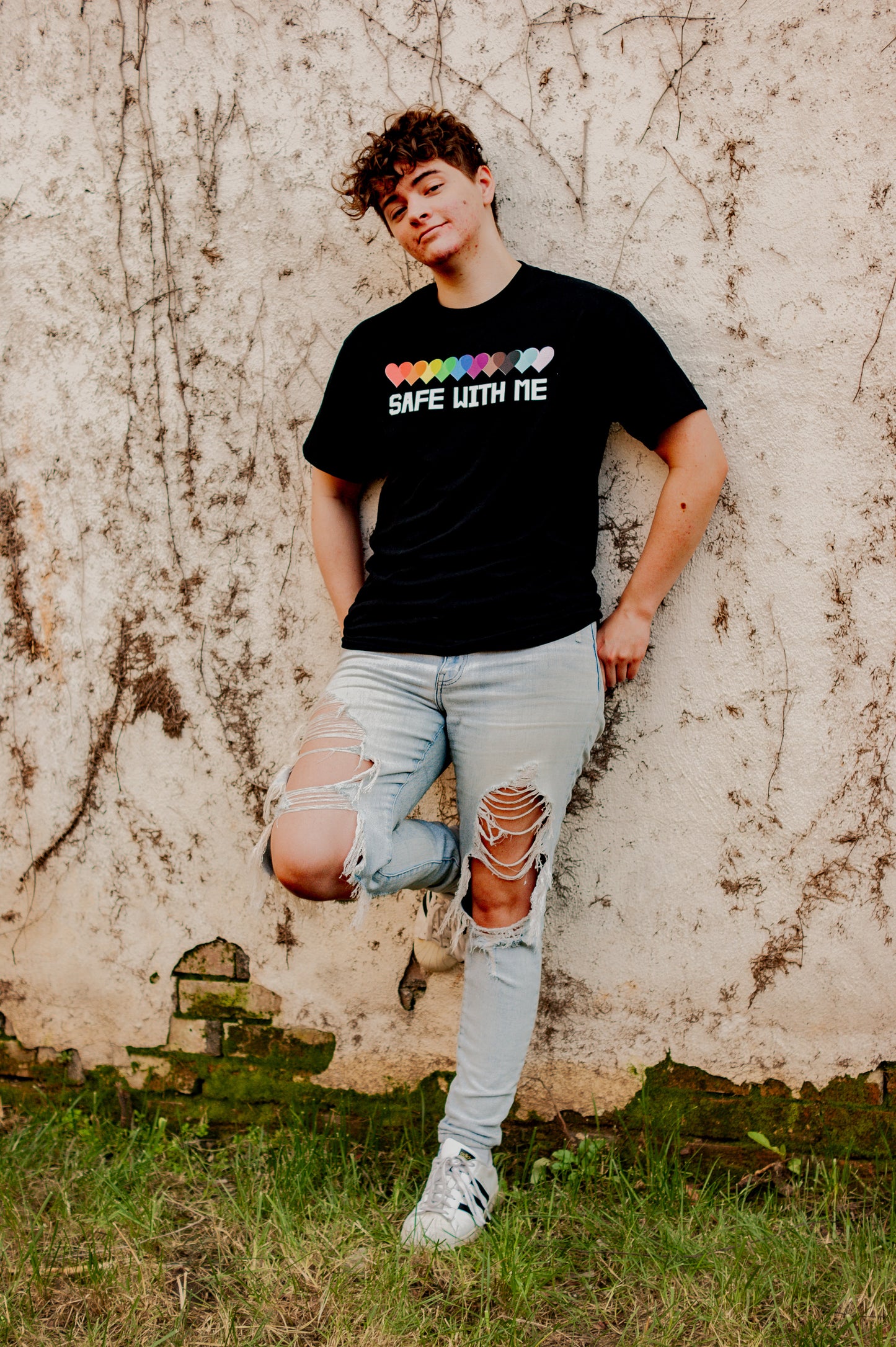Safe With Me T-shirt | S - 6XL | Tee Shirt | Black or White