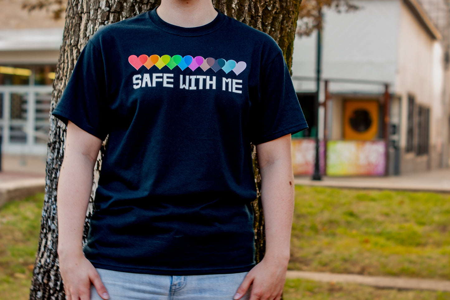 Safe With Me T-shirt | S - 6XL | Tee Shirt | Black or White