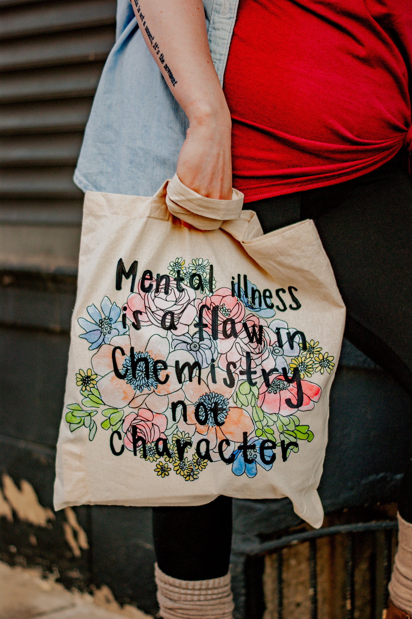 Mental Illness is Chemistry Tote Bag | Cotton Canvas