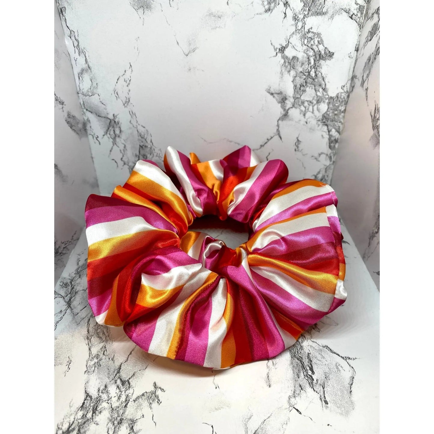 Lesbian Pride Flag Silk Scrunchie