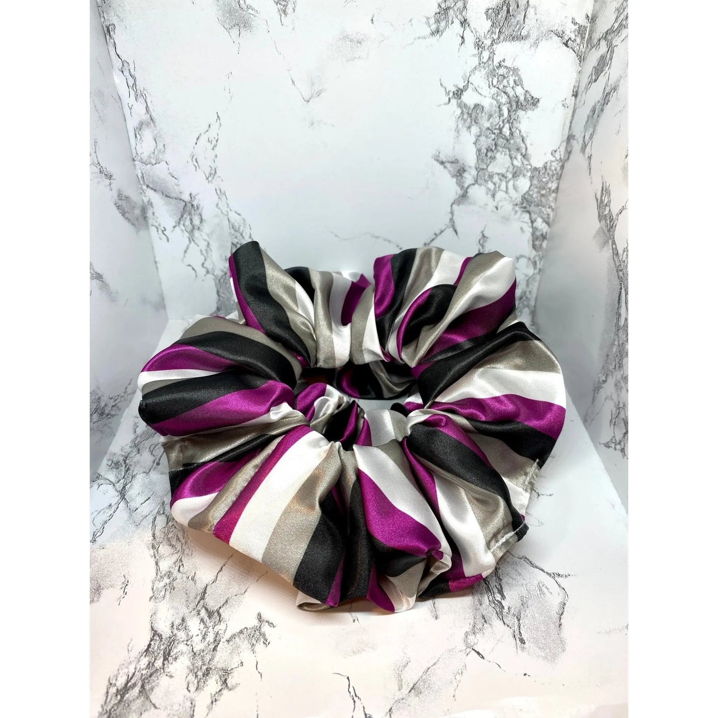Asexual Pride Flag Silk Scrunchie