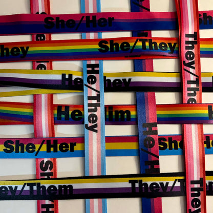 Transgender Pride Pronoun Lanyard