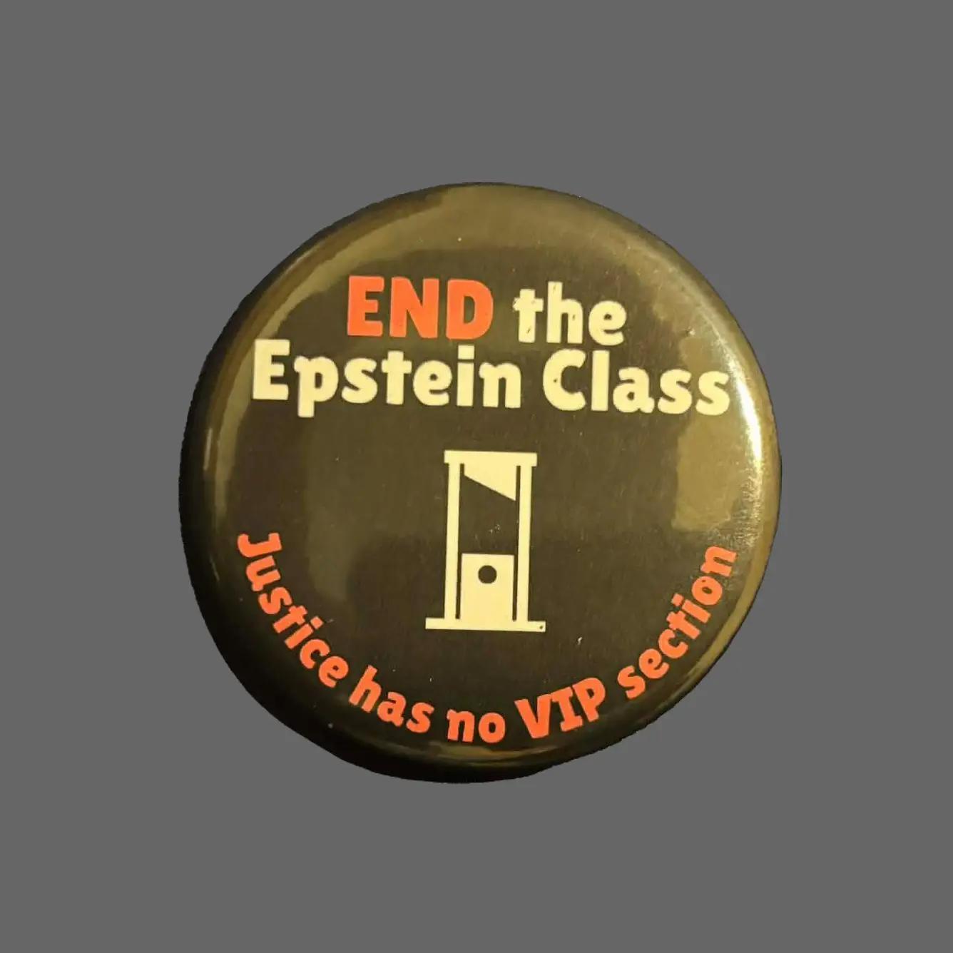 End the Epstein Class Button | 2.25 in