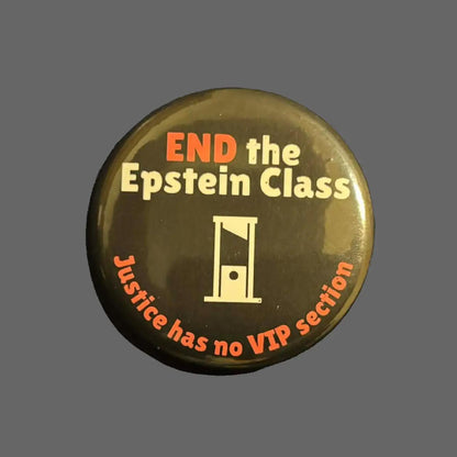 End the Epstein Class Button | 2.25 in