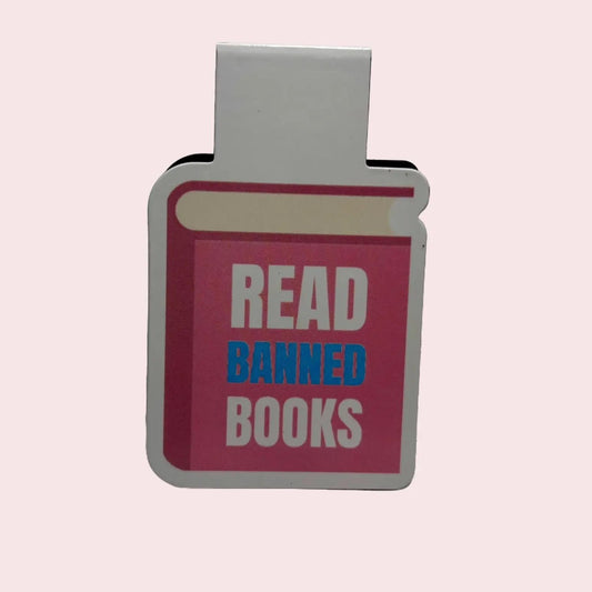 Read Banned Books Magnetic Bookmark