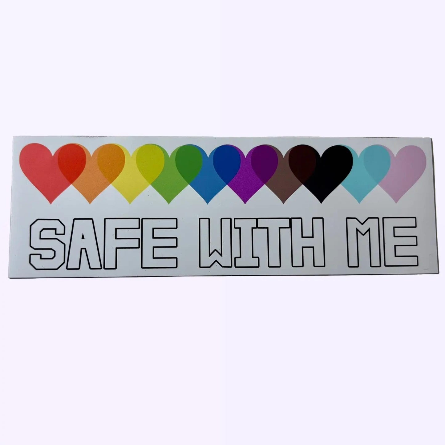 Safe With Me Bumper Sticker