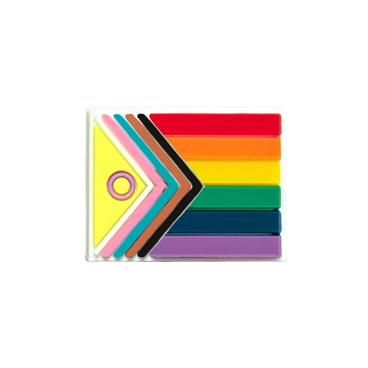 New Progress Pride Flag Silicone Pins | Intersex-Inclusive