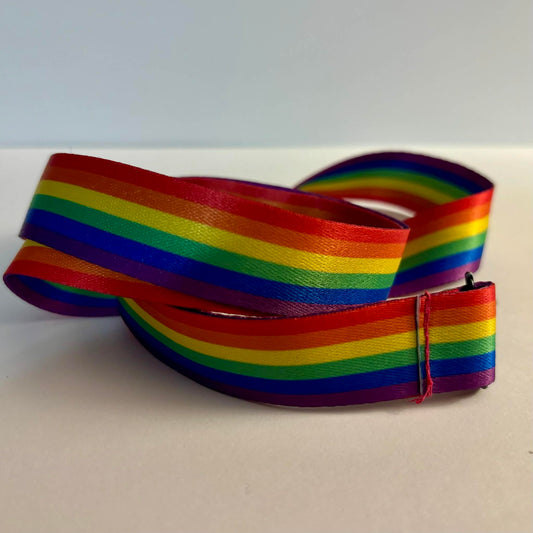 Rainbow Pride Pronoun Lanyard