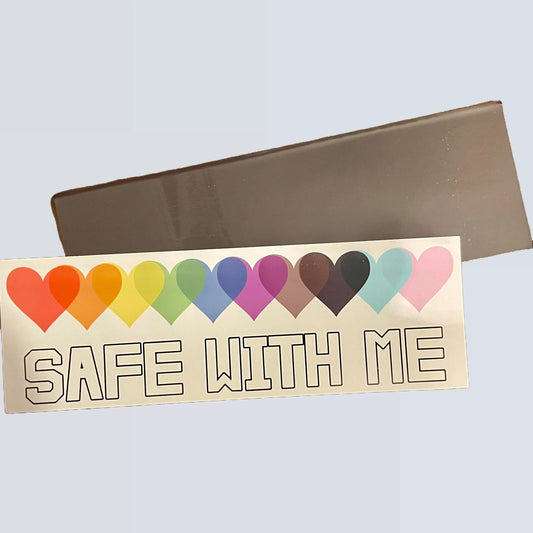 Safe With Me Car Magnet