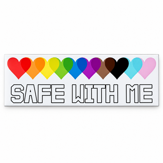 Safe With Me Car Magnet