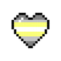 Demigender Pixel Heart Sticker