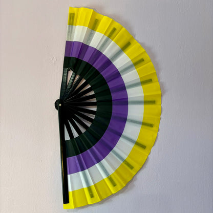 Non-Binary Pride Hand Fan