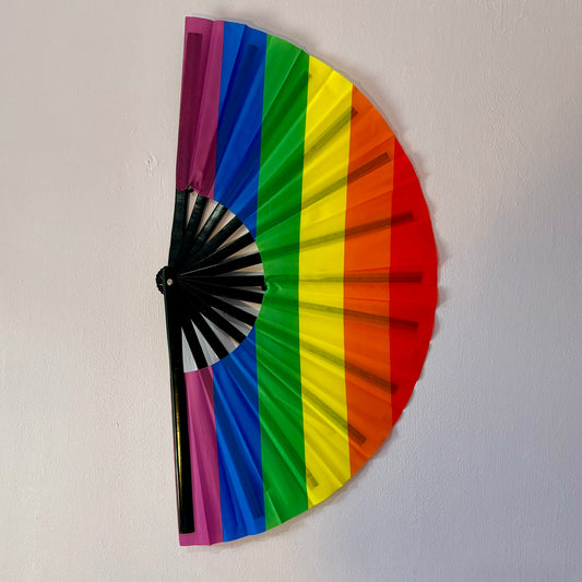 Rainbow Pride Hand Fan