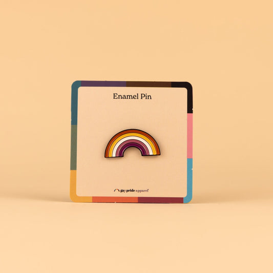 Lesbian Rainbow Enamel Pin