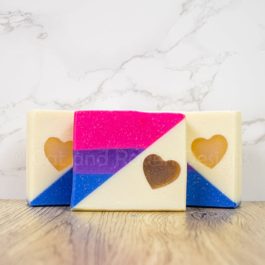 Big Bi Energy (bisexual pride flag) soap
