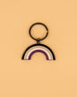 Asexual Rainbow Enamel Keychain