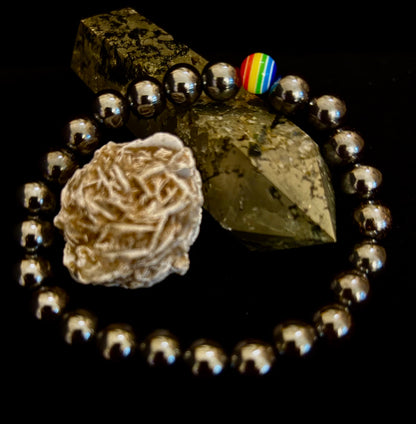 Pride & Power Magnetic Bracelet – Strength • Balance • Unity (Medium Wrists)