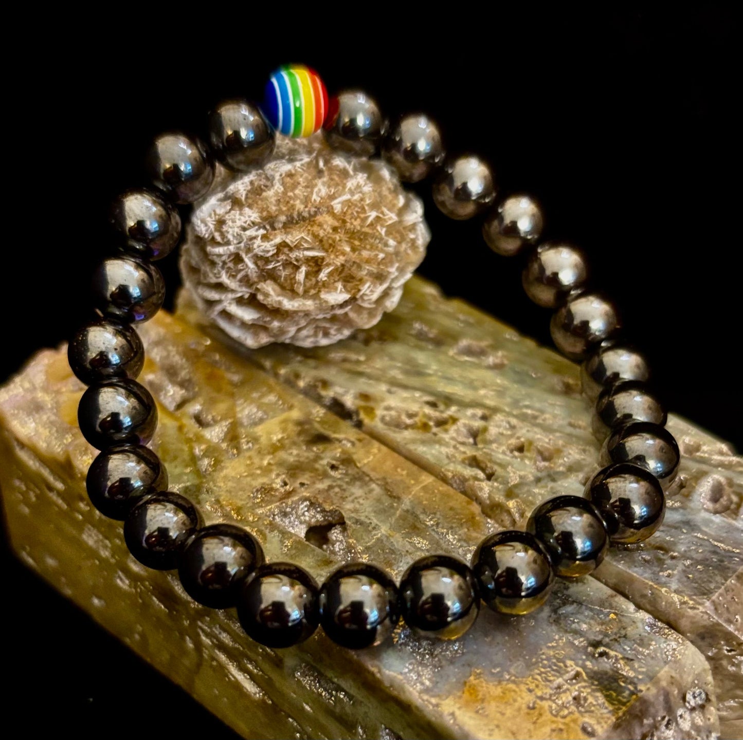 Pride & Power Magnetic Bracelet – Strength • Balance • Unity (Medium Wrists)