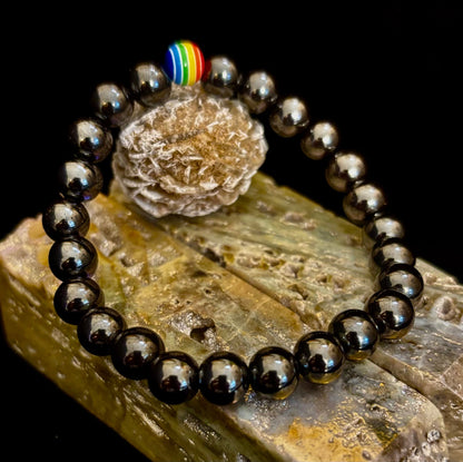 Pride & Power Magnetic Bracelet – Strength • Balance • Unity (Medium Wrists)