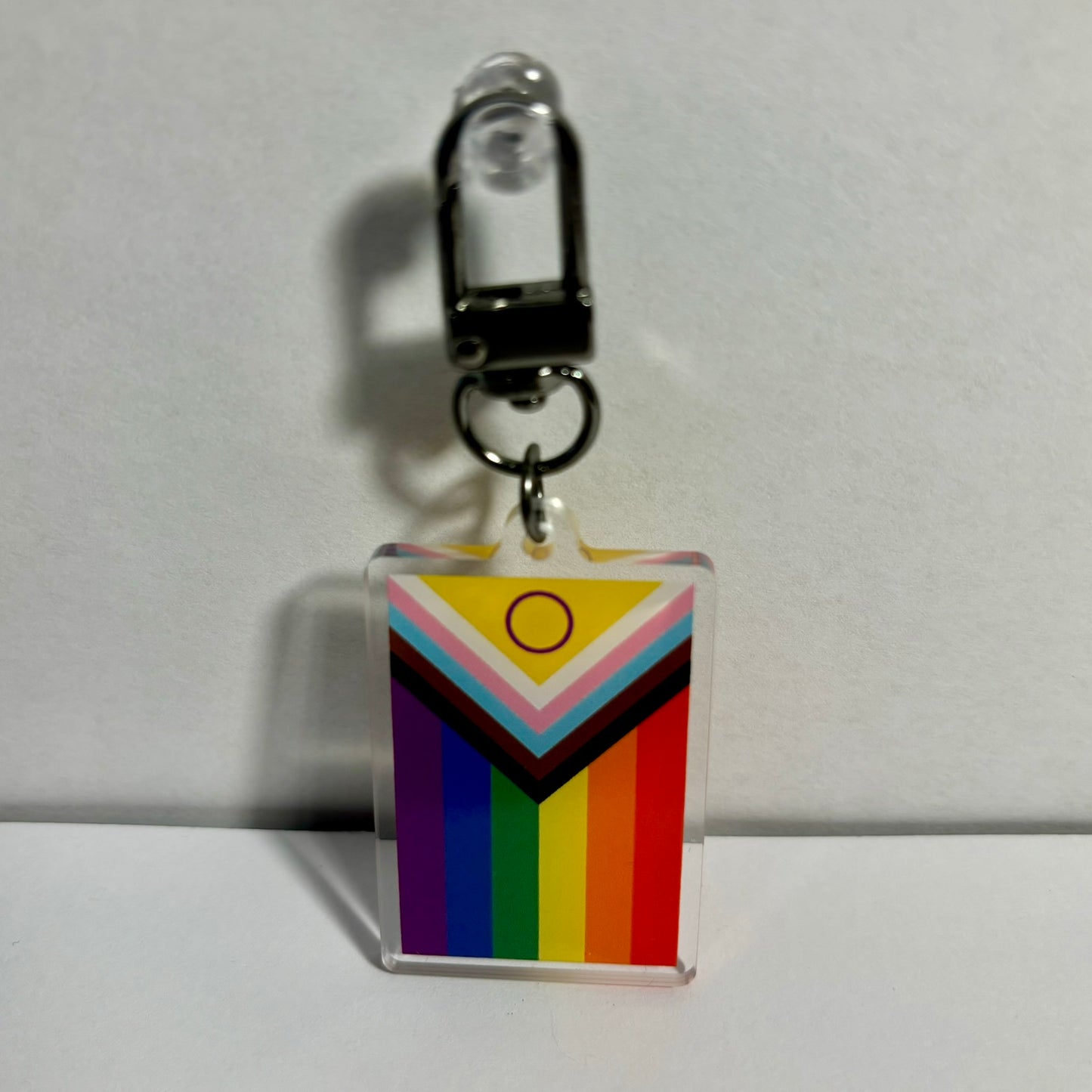 New Progress Pride Flag Keychain