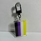 Non-Binary Pride Flag Keychain