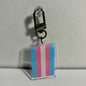 Transgender Pride Flag Keychain