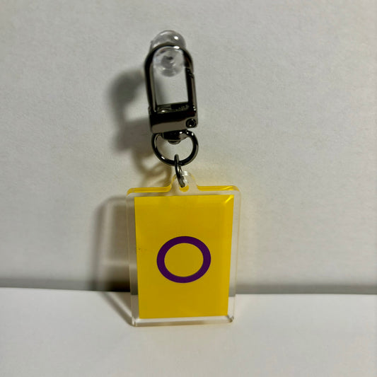Intersex Pride Flag Keychain
