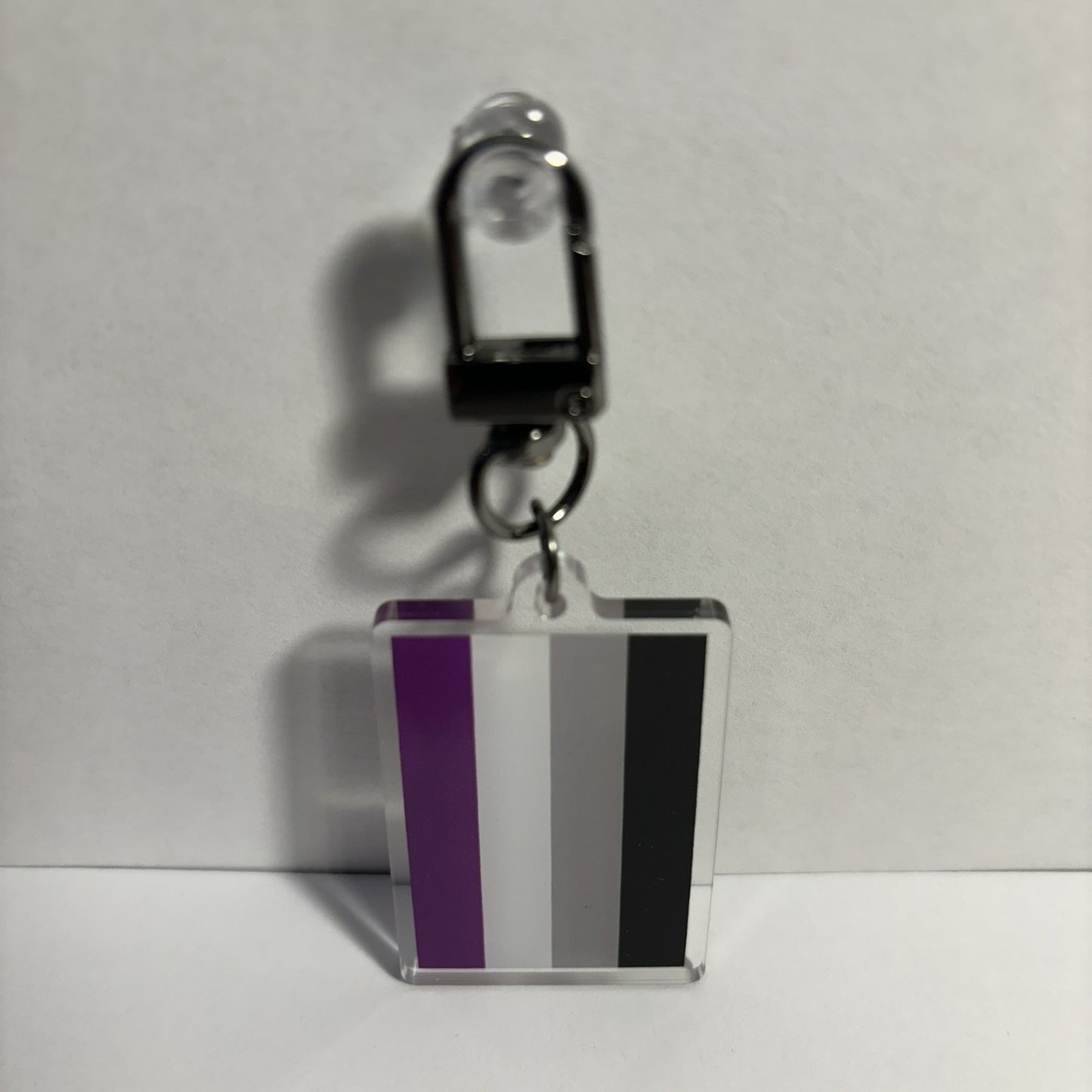 Asexual Pride Flag Keychain