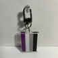 Asexual Pride Flag Keychain