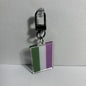 Genderqueer Pride Flag Keychain