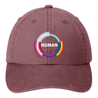 Garment washed Dad Hat - Human