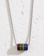 🌈 Pride Barrel Necklace – Stainless Steel LGBTQ+ Jewelry (Silver Tone or Black Tone)