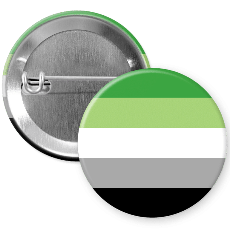 Aromantic Pride Pinback Button