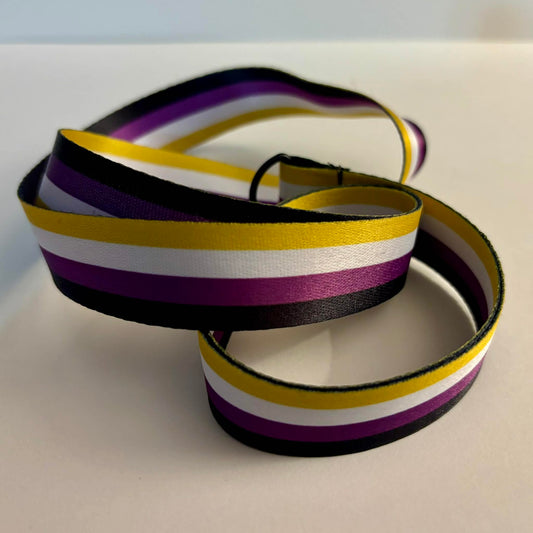 Non-Binary Pride Pronoun Lanyard
